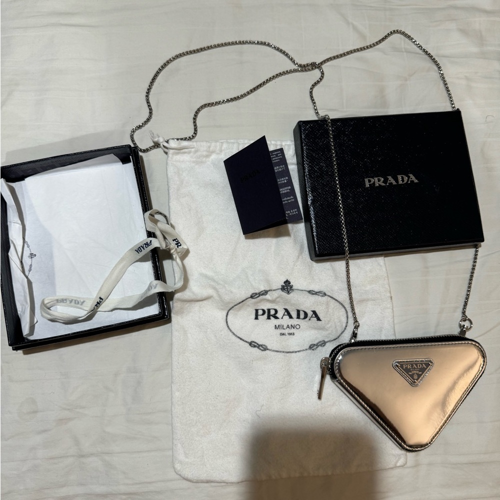 “Prada” Triangle Crossbody Purse
